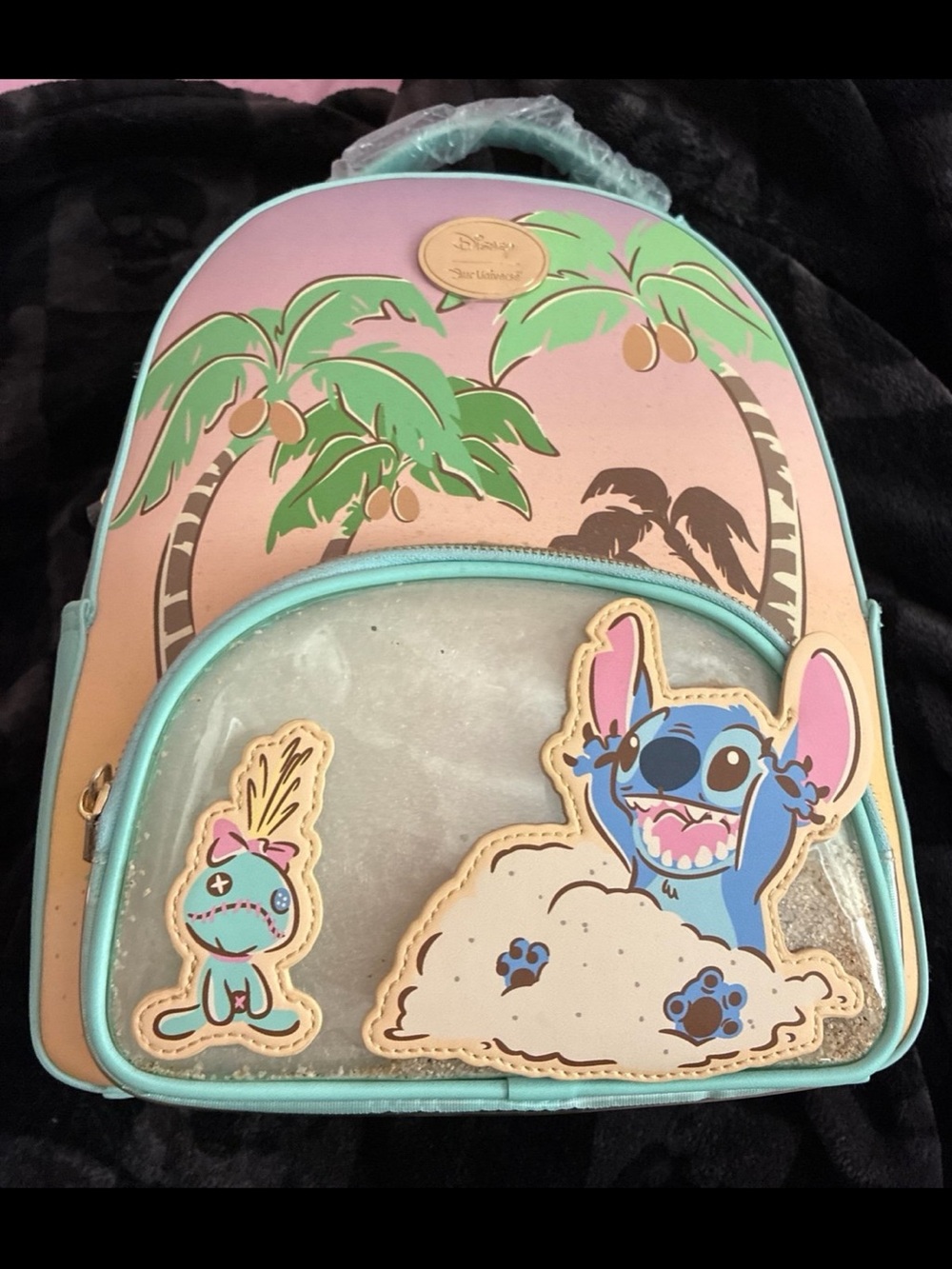 Her Universe Disney Lilo & Stitch Beach Backpack - Pink & Teal Accent